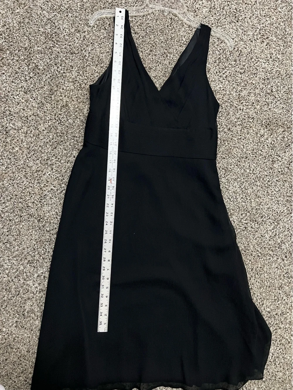 J. Crew Black Silk Sleeveless V-Neck Midi Dress